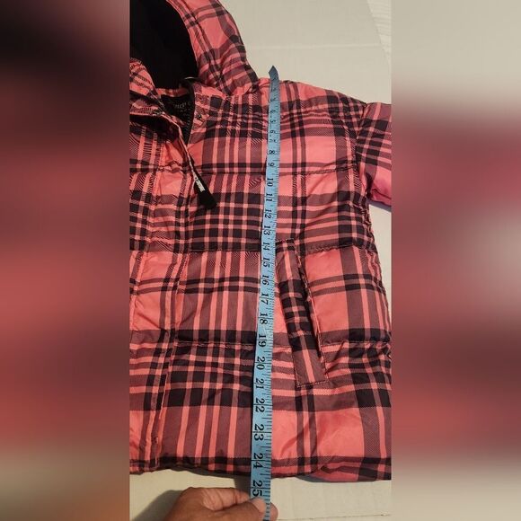 Juicy Couture Black Label Pink and Blue Plaid Puffer Jacket Size XS - Picture 10 of 12